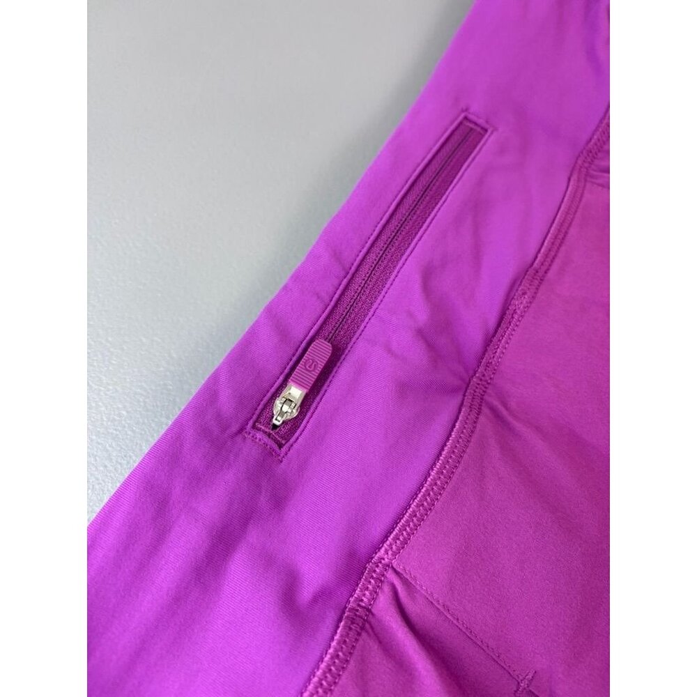 Lululemon women's 6 vivid plum pace‎ rival tennis athletic skort pleated back - Picture 6 of 8